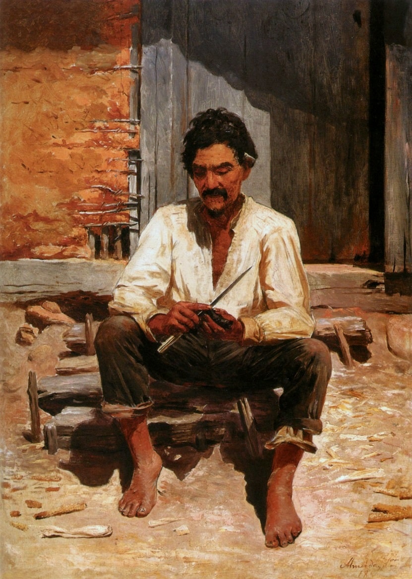 Almeida Junior 1850-1899 – Caipira picando fumo - estilo realista