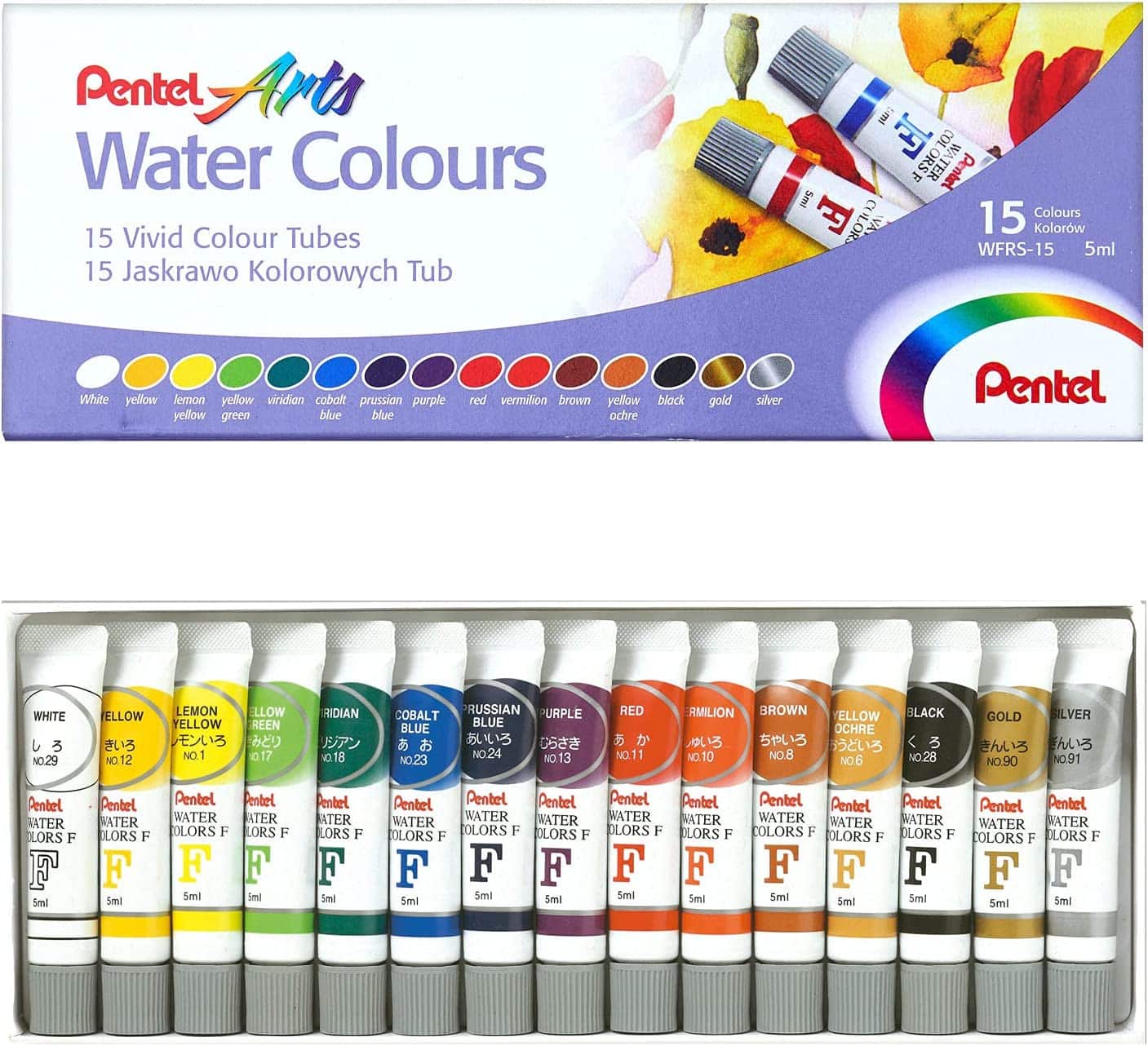 tinta aquarela pentel