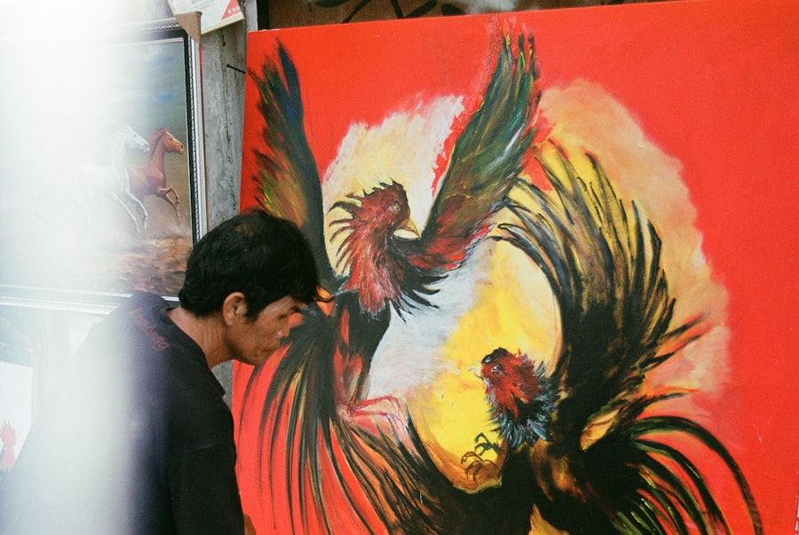 Painting demonstration