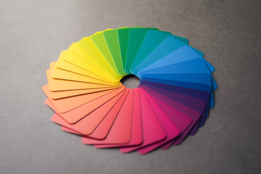 Photo paleta de cores ideal