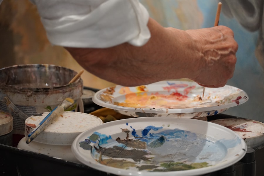 Preparation of canvas for oil painting