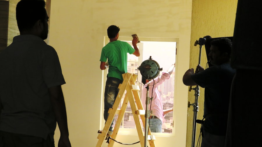 Photo Preparation of canvas for oil painting